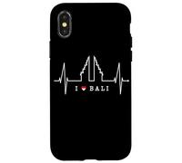 Bali Heartbeat Heavens Gate Indonesia Lover Heart Love Bali Case for iPhone X/XS