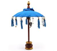 Bali Home Decor Parasol Cotton Turquoise 40Cm Handcrafted