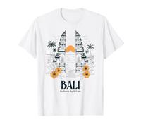 Bali Indonesia Balinese Split Gate Sunset Island Tropical T-Shirt