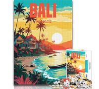 Bali Indonesia Jigsaw Puzzles for Teenagers 1000 Piece Puzzle,family Fun Games Is Ideal As A Gift for The Whole Family 38x26cm