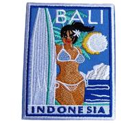 Bali Indonesia Patch (3.5 Inch) Embroidered Iron-on or Sew-on Badge Travel Souvenir Surf DIY Emblem Gift Patches