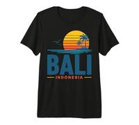 Bali Indonesia Retro Sunset Vacation Premium T-Shirt