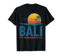 Bali Indonesia Retro Sunset Vacation T-Shirt