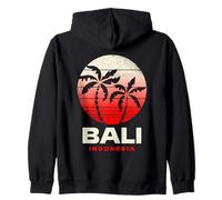 Bali Indonesia Sunset Design Balinese Beach Wear Zip Hoodie