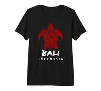 Bali Indonesia Tribal Sea Turtle Island Design Premium T-Shirt