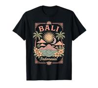 Bali Indonesia Vintage Art Tropical Boho Bali Women T-Shirt