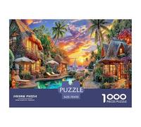 Bali Island Jigsaw Puzzles for Adults Kids. 1000 Pieces Impossible Puzzle Challenge Toy 70x50cm/1000pcs