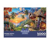 Bali Island Jigsaw Puzzles for Adults Kids.1000 Pieces Puzzle,Whimsical Challenge Toy for Adults& Kids Age 14 Years Up 38x26cm/1000pcs