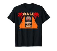 Bali Island of a Thousand Temples Barong Mask Gate Souvenir T-Shirt