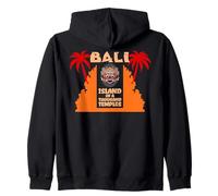 Bali Island of thousand Temples Barong Mask Gate Souvenir Zip Hoodie
