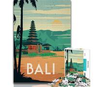Bali Jigsaw Puzzles for Teenagers 1000 Jigsaws,Brain Intelligence Challenge Addictive Toys for Home Decoration 38x26cm