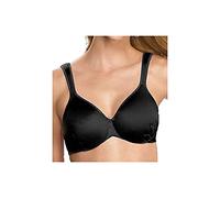Bali Live It Up Underwire Bra, Seamless Shapewear Bra with Cushioned Straps, Full-Coverage T-Shirt Bra for Everyday Wear, Black, 34DD