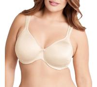 Bali Live It Up Underwire Bra, Seamless Shapewear Bra with Cushioned Straps, Full-Coverage T-Shirt Bra for Everyday Wear, Soft Taupe, 40D