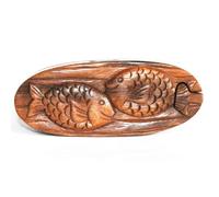 Bali Magic Box - Handcrafted Twin Fish Wooden Puzzle With Hidden Compartment
