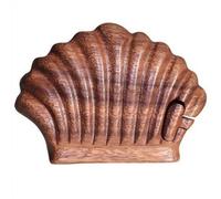 Bali Magic Shell Puzzle Box - Handcrafted Wooden Gift Hideaway