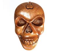 Bali Magic Skull Puzzle Box - Handcrafted Sheesham Wood Gift Hideaway
