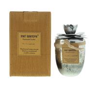 Bali Mantra Camellia Glass Silver Peach Grapefruit Candle 500g | TJ Hughes