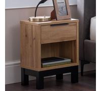 Bali Oak Bedside Cabinet - 1 Drawer