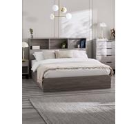 Julian Bowen Bali Single Grey Oak Storage Ottoman Bed - Wood - Wilko