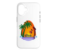 Bali Palms tropical Bird Sunset Ubud Travel Lombok Souvenir Case for iPhone 16