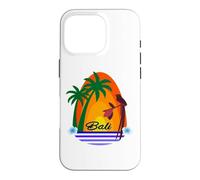 Bali Palms tropical Bird Sunset Ubud Travel Lombok Souvenir Case for iPhone 16 Pro