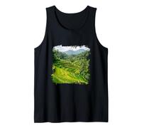 Bali Rice Terraces Tropical Mountain Landscape Scene Tank Top