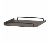 Bali Serving Tray 50X50Cm Aluminum, Luxury Tray Matte Anthracite With Handles