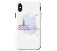 Bali Sketch: Artistic Tribute to the Island of Gods Case for iPhone X/XS