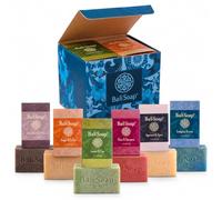 Bali Soap - Masculine Collection Natural Soap Bar Gift Set, 6 pc Variety Pack, Lemon-Pine, Ginger-Coffee, Sandalwood-Mint, Agarwood-Spice, Clove-Cinnamon, Eucalyptus-Lime 3.5 Oz each