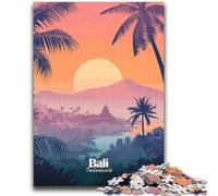 Bali Sunset Landscape Jigsaws 2000 Pieces for Adults,Challenging Game And Family Play with Fully Interlocking Randomly Shaped Pieces (70X100cm)