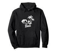 Bali Surfing Sunset Illustration Pullover Hoodie