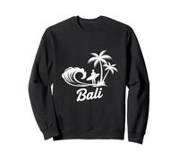 Bali Surfing Sunset Illustration Sweatshirt