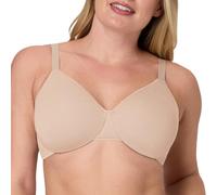 Bali T-Shirt, Cotton Collection Underwire Bra for Women, Full Coverage, Moisture-Wicking, Pure Honey Beige Heather, 38DD