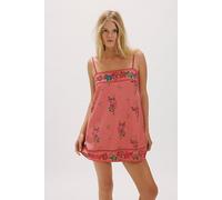 Bali Take Me With You Mini Dress at Free People in Blush Combo, Size: Large - female