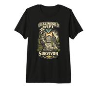 Bali Traveling Balinese WiFi Survivor Premium T-Shirt