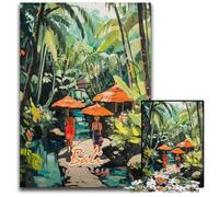Bali Tropical Paradise 1000Pc Adults Jigsaw Puzzle Challenging Puzzles Perfect for Family Fun on Christmas Thanksgiving Birthdays & Easter 1000 PCS(75x50cm)