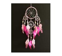 Bali unbranded DREAM CATCHER GIRLS PINK DREAMCATCHER 9cm x 30 cm HANDMADE BEDROOM DECORATION