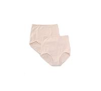 Bali Women’s Cotton Light Control Shapewear Brief Fajas 2-Pack DFX037, Pink Bliss, M