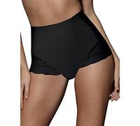Bali Women’s Firm Control Shapewear Brief with Lace Fajas 2-Pack DFX054, Black/Black, Large