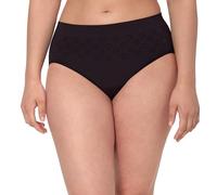 Bali Women's Beautifully Confident Seamless Period Underwear Brief, Light Leaks Protection, Black, L