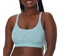 Bali Women's Breathe, Cotton Modal Wireless Bra, Lightweight Breathable Pullover Bralette, Convertible Straps, 0 inches, Blue Patina, L