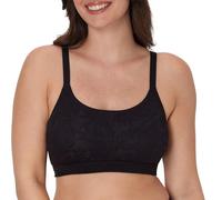 Bali Women's Breathe, Cotton Modal Wireless Bra, Lightweight Breathable Pullover Bralette, Convertible Straps, Black, XXL