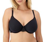 Bali Women's Breathe Modal T-Shirt Bra, Breathable Lightweight Underwire Bra, Convertible Straps, Black, 34D