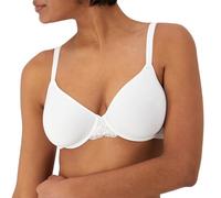 Bali Women's Breathe Modal T-Shirt Bra, Breathable Lightweight Underwire Bra, Convertible Straps, White, 34C