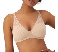Bali Women's Breathe Modal T-Shirt, Breathable Wireless, Full-Coverage Convertible Bra, Almond, M