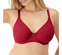 Bali Women's Breathe Underwire, Cotton Modal Lightly Lined Bra, Full Coverage, Breathable, Convertible Straps, Rosy Red, 38DD