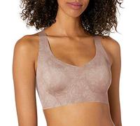 Bali Women's Comfort Revolution Easylite Back Closure Non-Wired Bra Full Coverage, Opaque, Shiny Floral Print, XL