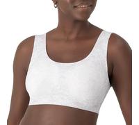 Bali Women's Comfort Revolution Easylite Wireless, Pullover Wirefree T-Shirt Bra, Opaque, Splatter Gloss/White Print, 3X-Large