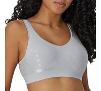Bali Women's Comfort Revolution Full-Coverage Wireless, Foam Wirefree T-Shirt Bra, Df3488, Crystal Grey Pattern, M