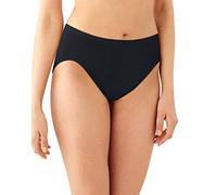 Bali Women's Comfort Revolution High-Cut Panties, Pack of Three, Black/White/Excalibur, 8-9